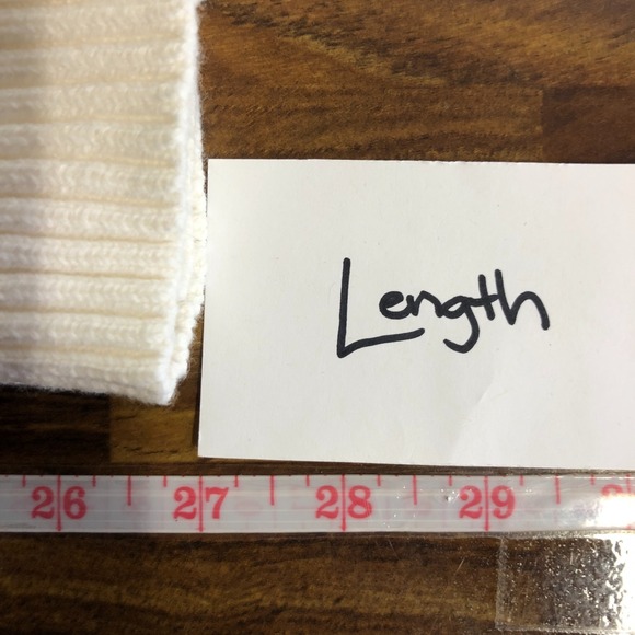 Croft&Barrow Womens Cable Knit V-Neck Sweater Size S White‎ Preppy Old Money - Picture 9 of 11